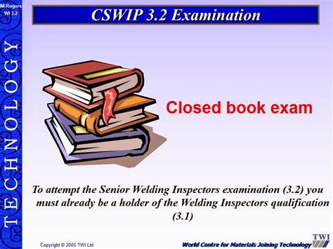 CSWIP 3.2 Exam .